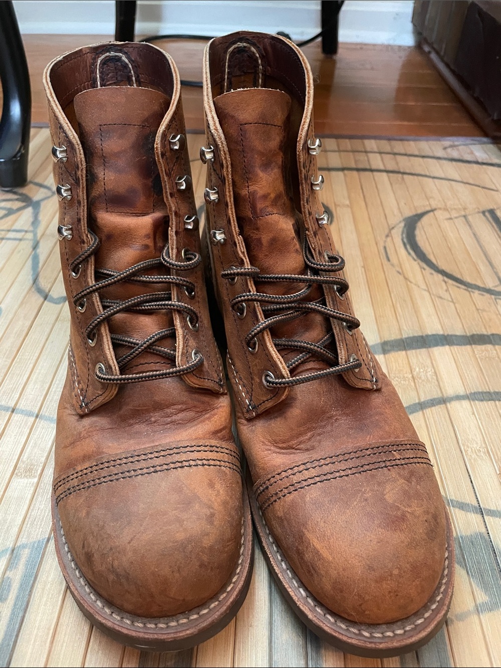 Red Wing Iron Ranger Men's Brown Leather Lace-Up Work Boots